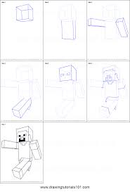 How To Draw Steve From Minecraft Printable Step By Step Drawing Sheet Drawingtutorials101 Com Minecraft Drawings Minecraft Printables Minecraft Pictures