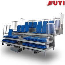 Four and a half feet of aisle space will displace 3 bleacher seats. China Jy 720 Stainless Steel Portable High Quality Used Tip Up Telescopic Vip Grandstand Bleachers Seating China Bleachers Seating Grandstand Bleachers Seating