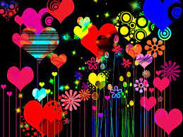 Funky Hearts Wallpaper Funky Funky Wallpaper Heart Wallpaper Retro Wallpaper