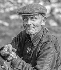 A photo I took in the north of Donegal in 1976. I saw this old-timer  digging in a field and stopped to have a chat with him. He told me that his