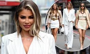 Danielle armstrong, jessica wright, chloe sims and frankie essex at luxe nightclub in essex 03/06/2021. Towie S Chloe Sims Oozes Sophisticated Chic In A White Pinstripe Suit For Filming Daily Mail Online