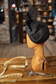 Jinsin Turban In Black East Village Hats Turban Derby Hats Hat Designs