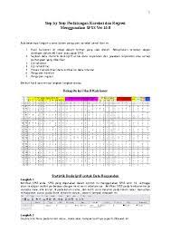 Check spelling or type a new query. Doc Step By Step Perhitungan Korelasi Dan Regresi Menggunakan Spss Ver 16 0 Innovation Community Cirebon Academia Edu