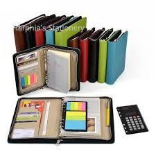 Neue adresse an firmen, behörden und öffentliche einrichtungen schriftlich mitteilen entschuldigung als mitteilung schriftliche. Loose Leaf Refillable Travel Journal Small Papers Portfolio Brief Case With Calculator A6 A5 Zipper File Bag Folder Buy At The Price Of 18 70 In Aliexpress Com Imall Com