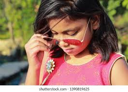 Young Indian Model Posing Traditional Outfit Stock Photo 1609263061