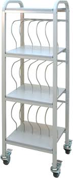 mobile binder cart 15 space rack 2 binders chart pro