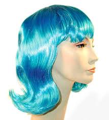 Black 60s/ Sixties Flip Wig