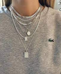 Camillebrinch Layered Necklaces Smykker Accessories Camillebrinch Layered Necklaces Smykker Fashion Feminine Jewelry Layered Necklaces Silver