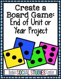 Use a die and counters. End Of Year Project For Middle School Create A Board Game For Any Subject