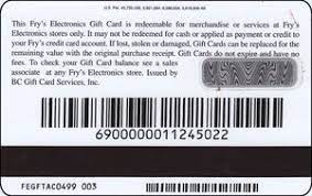 Though the drawback of using these sites is the fee usually charged to do the exchange, as well as the fact you won't get the full value of the gift. Gift Card Fry S Electronics Fry S Electronics United States Of America Fry S Electronics Col Us Fryel 002b