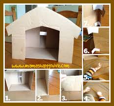 Building a stable for the church's nativity from recycled poplar beams. Cardboard Nativity Stable Tutorial Mama S Happy Hive