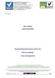 Cable & satellite company in alor setar. Ok Compost Eindprodukten C 3 Vincotte Ok Compost