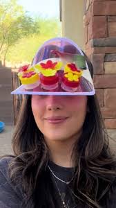 Homemade Wearable Bird Feeder Hats