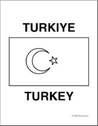 Add official flags of vatican city, united nations, red cross and the olympics to your standards collection! Clip Art Flags Turkey Coloring Page I Abcteach Com Abcteach