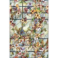Cluttered kitchen cupboards or an unattractive shower door? Window Film Trellis Decorative 24 X 36 In Stained Etched Glass Bathroom Privacy Ebay
