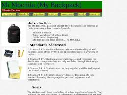 Mi Mochila My Backpack Lesson Plan Lesson Planet Lesson Planet How To Plan Lesson