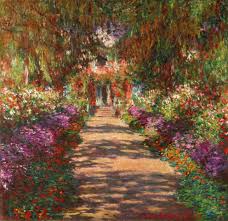 Visit the home and garden of french impressionist artist claude monet. Claude Monet A Pathway In Monet S Garden Giverny 1902 Art Print