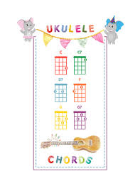 Ukulele Kids Chord Chart Elephants