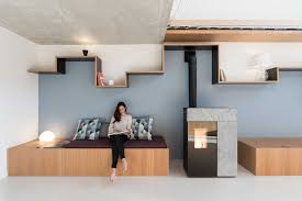 A Renovated Home In Courdimanche With A Mezzanine Made Of Net In 2020 Martin House Home Contemporary House