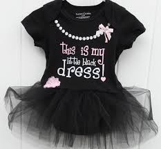 My Little Black Dress Bodysuit With Black Tulle Tutu Baby Girl Black Dress Baby Fashion Girls Black Dress