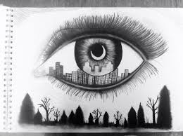 My Attempt At This Eye Drawing I Saw City Blackandwhite Eye Eyelashes Art Charcoal Eye Drawing Drawings Drawing Artwork