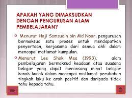 Please fill this form, we will try to respond as soon as possible. Pengurusan Pembelajaran Tajuk 14 Pengurusan Alam Pembelajaran