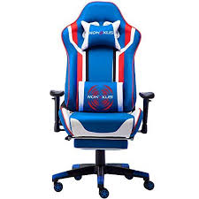 Nokaxus Gaming Chair Office Large Size High Back Ergonomic Racing Seat With Massage Lumbar Support And Retractible Footres Gaming Chair Chair Best Office Chair