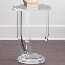 Interlude home marcel acrylic side table details as versatile as it is chic, the marcel side table features a pairing of acrylic and glass that works with any décor style. China Clear Square Transparent Acrylic Coffee Table Acrylic Round Table Clear Acrylic Dining Table China Acrylic Coffee Tables Acrylic Office Table
