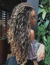 Bronde Boho Mermaid Locs Faux Locs Hairstyles Braids For Black Hair Locs Hairstyles