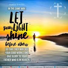 The light that shines from us is jesus living within us. Let Your Light Shine I Live For Jesus