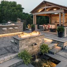 The patio brickwork is as traditional as it comes. Top 60 Best Paver Patio Ideas Backyard Dreamscape Designs