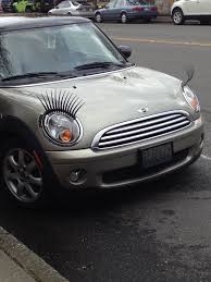 This Makes Me Think Of My Sister Roxanne If I Ever Won The Lottery I D Buy Her A Mini Cooper With Eyelashes Carros