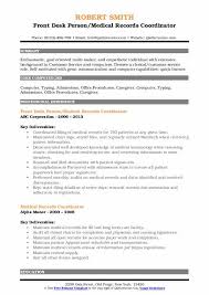 Medical Records Coordinator Resume Samples Qwikresume