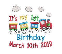 Birthday Train Embroidery Design Template Toy Train Fill Etsy Embroidery Designs Machine Embroidery Machine Embroidery Designs