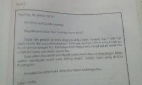 Singkat saja untuk ketahuan ayahanda dan ibunda bahwa ananda disini dalam keadaan sehat walafiat, semoga ayahanda dan ibunda serat adik. Balasan Surat Pribadi Diatas Please Tolong Dijawab Bsok Dikumpul Brainly Co Id