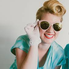 Andy Wolfe Eyewear pink glittery sunglasses