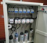 The image above shows a power factor correction (PFC) panel ...