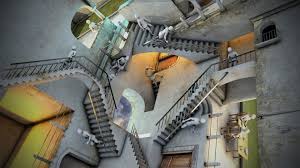 1280x960 escher stairs wallpaper pics stair railing remodels. Mc Escher Relativity 3d Asset Cgtrader