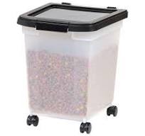 IRIS 8 Plastic Black Dog/Cat Food Storage 585126 at Lowes.com
