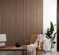 Trepanel® Smoked Oak Wide Slat Acoustic Wood Wall Panels