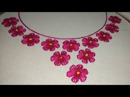 Shop my patterns the wildflowers. Hand Embroidery Neck Design Neckline Design Neckline Embroidery Design Nec Embroidery Neck Designs Simple Embroidery Designs Embroidery Blouse Designs