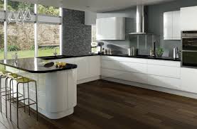 Check spelling or type a new query. White Kitchen Grey Tiles Black Worktop Novocom Top