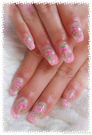 Http Www Beautynails Forum De Bilder Galerie Gelnaegel A2 Gelmodellage French Weiss Mit Glitzer Und Blumen Franzosische Nageldesign Nagel Blumen Nagel Kunst