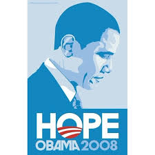 The barack obama hope poster is an image of barack obama designed by artist shepard fairey, which was widely described as iconic and became synonymous with the 2008 obama presidential campaign.12 it consists of a stylized stencil portrait of obama in solid red, beige and (pastel and. Barack Obama Profile Blue Campaign Poster Movie Poster 11 X 17 Walmart Com Walmart Com