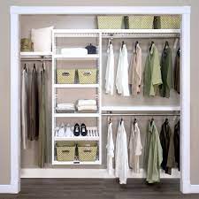 He's your john louis home #closet specialist. Woodcrest White Premier Closet Organizer L John Louis Home