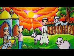 Cara Menggambar Dan Mewarnai Tema Hari Raya Idul Adha Hewan Kurban Yang Bagus Dan Mudah Ep 199 Youtube Cara Menggambar Seni Krayon Hewan