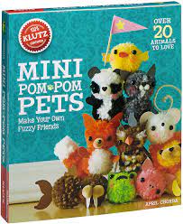 Klutz mini pom pom pets⭐️ making your own furry friends kit comes with all the fun supplies you need to make your own. Amazon Com Klutz Mini Pom Pom Pets Chorba April Toys Games