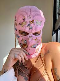 See more ideas about ski mask, gangster girl, gangsta girl. Butterfly Ski Masks White Pink Black Sara Rose Mask Girl Girl Gang Aesthetic Ski Mask