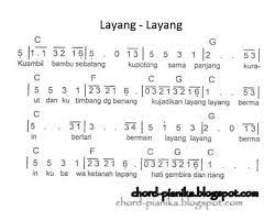 Layanglayang Kidssong Indonesian Not Musik Buku Pelajaran Lagu