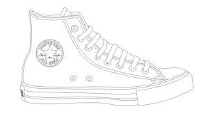 Converse Tennis Shoe Template Sneakers Drawing Shoe Template Converse
